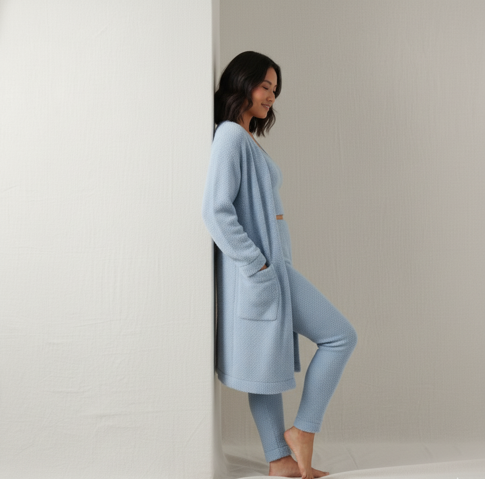 The Calm Knit Set - Cloud