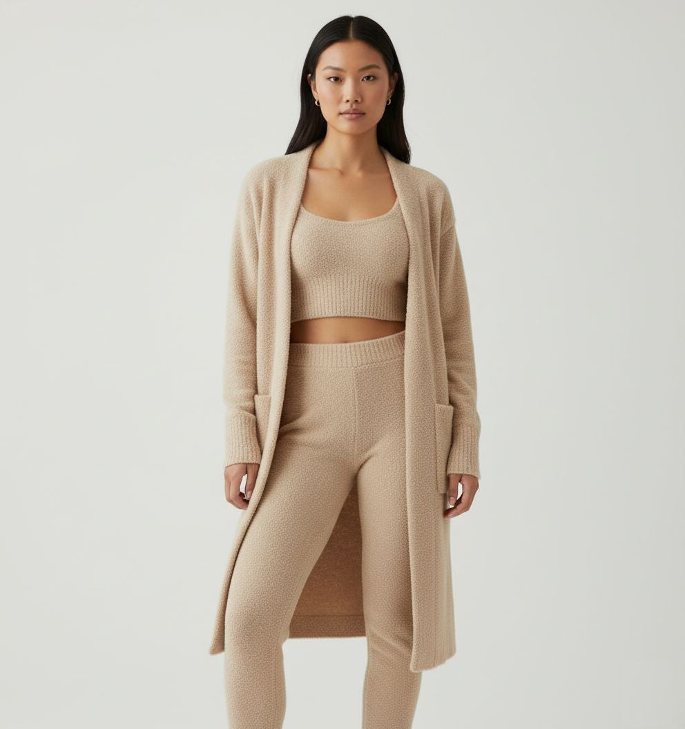 The Calm Knit Set - Sand