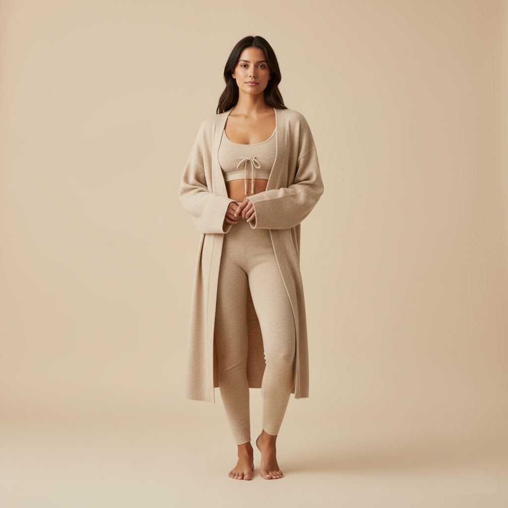 The Calm Knit Set - Sand