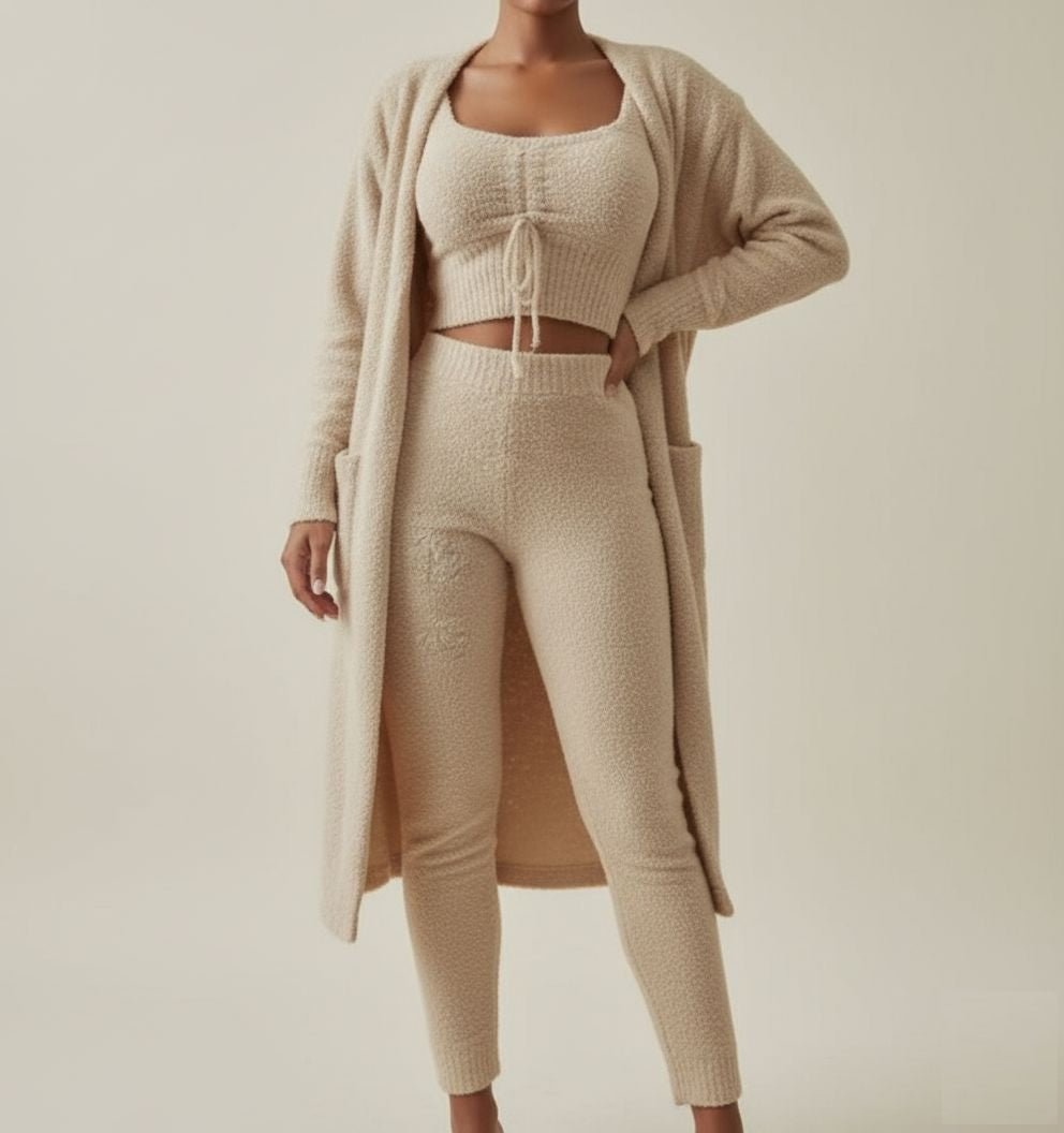 The Calm Knit Set - Sand