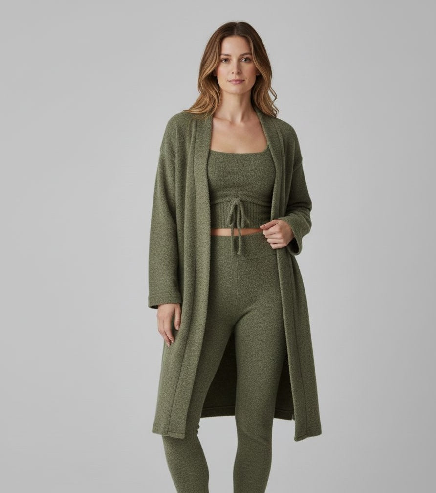 Calm Knit Set - Olive